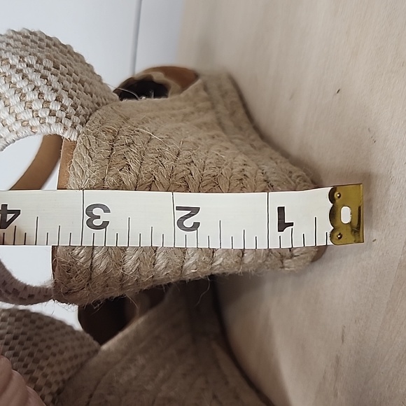 Paseart Suede Espadrille Wedges Cognac Brown 7 - Picture 7 of 9